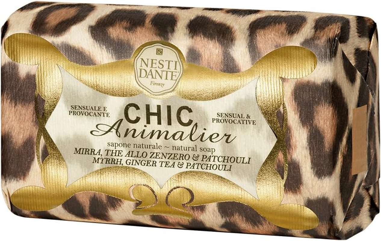 Nesti Dante Chic Animalier Natural Soap - Myrrh, Ginger Tea & Patchouli 250G/8.8Oz