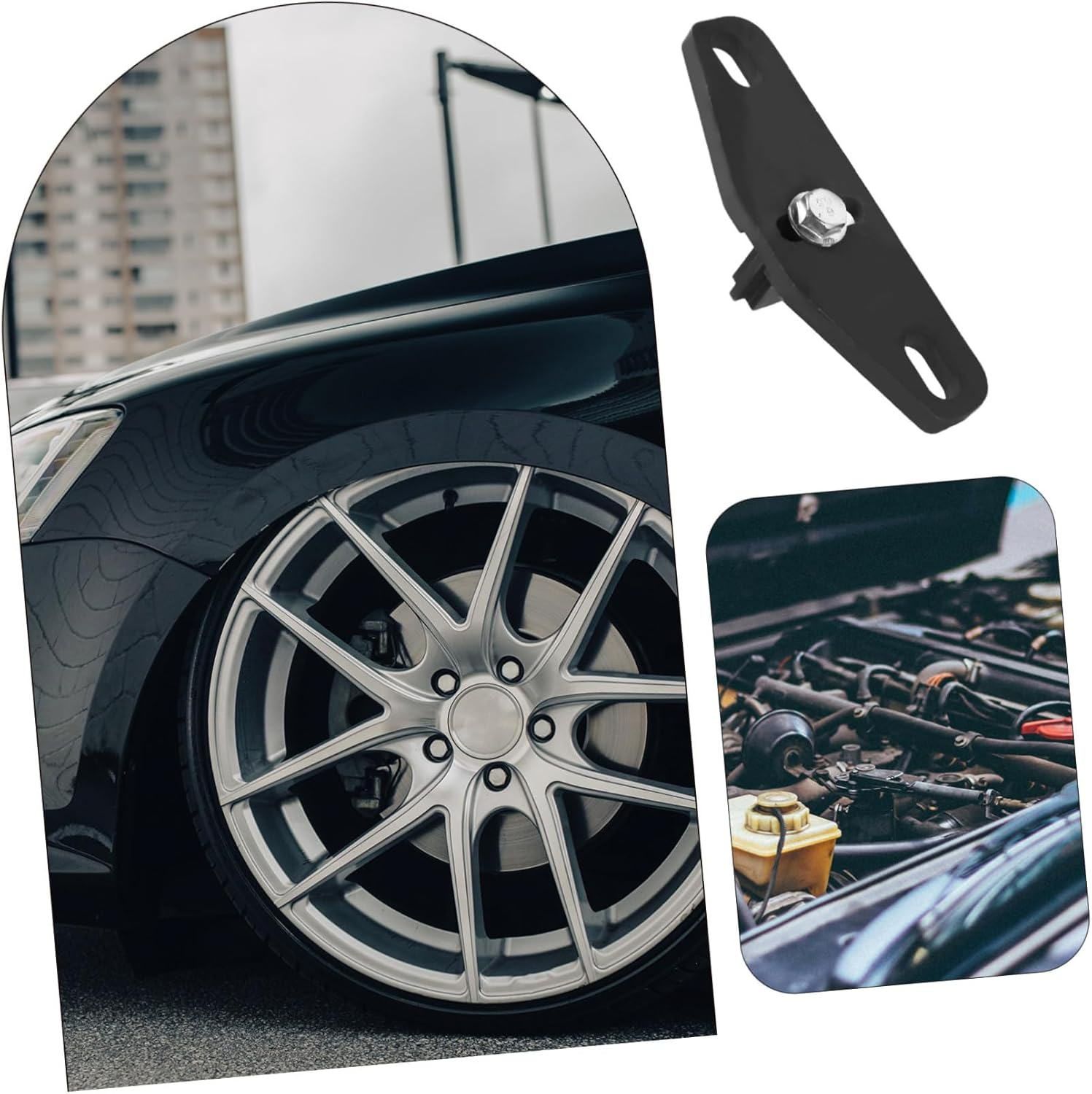 DINHEAROM 3Pcs Flywheel Fixing Tool Kit Automotive Timing Tool Gear Wrench for Cars Trucks Fuel Oil Tank Bracket Lock image number 5