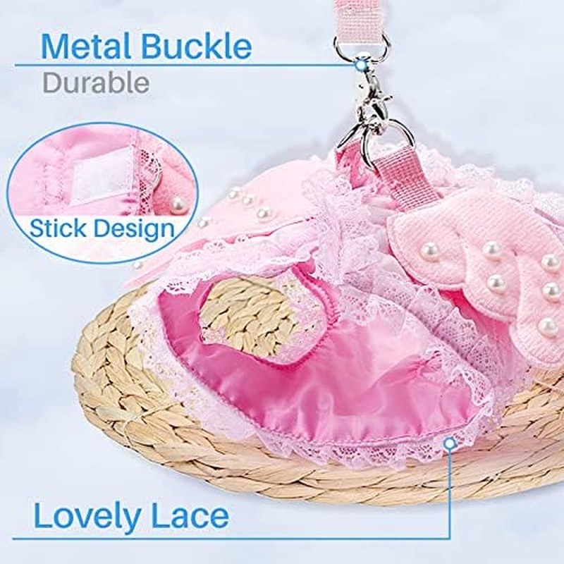 Kalevel Dog Harness for Dogs No Pull No Escape Female Male Comfortable Cute Blue Lace Angel Wings Leash Clip Pet Vest Harnesses image number 5