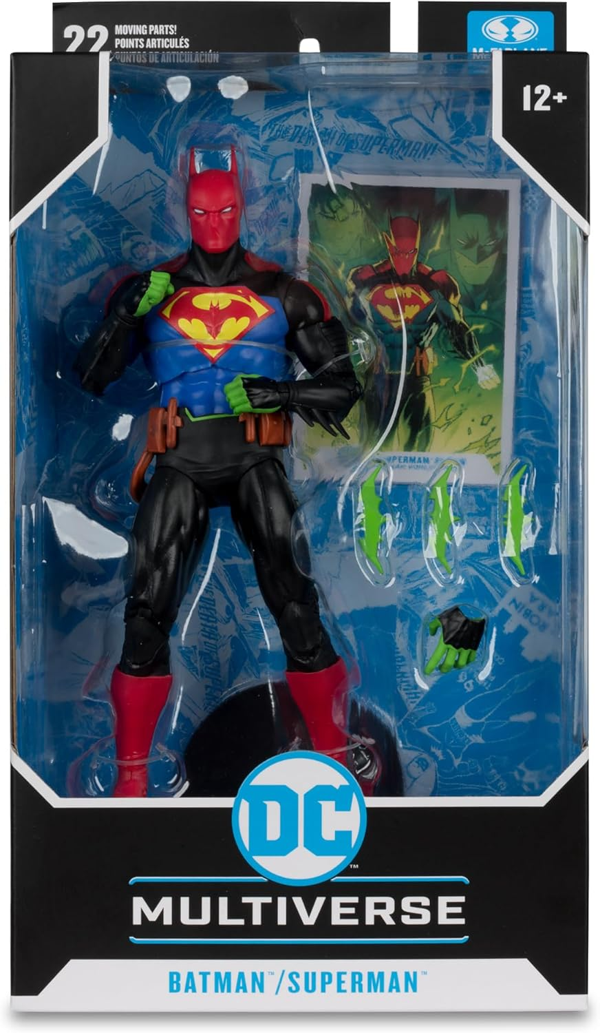 Mcfarlane Toys - DC Multiverse Batman/Superman Fusion (Batman/Superman: World'S Finest) 7In Action Figure image number 5