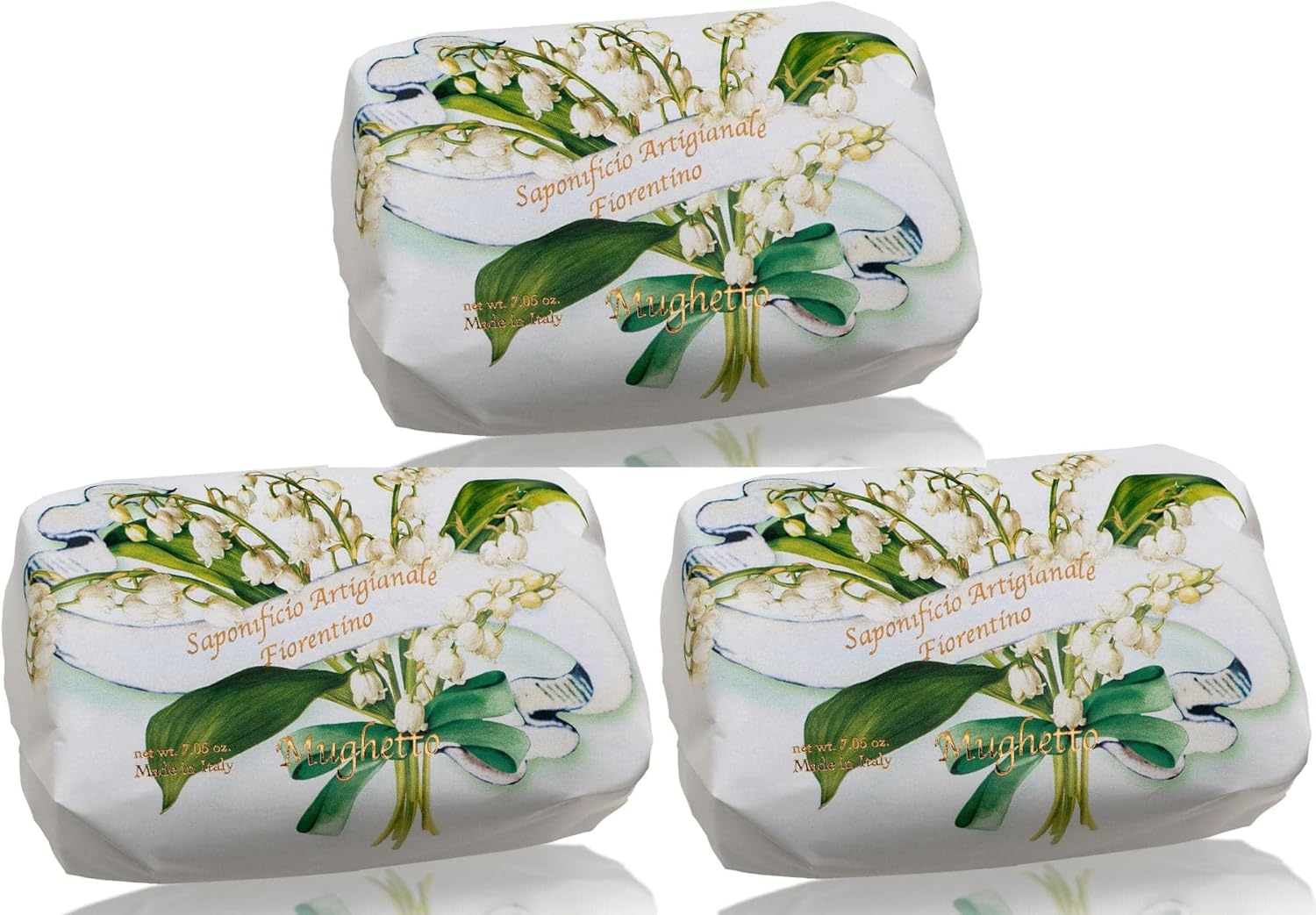 Saponificio Artigianale Fiorentino Lily of the Valley Bar Soap Set 3X200G