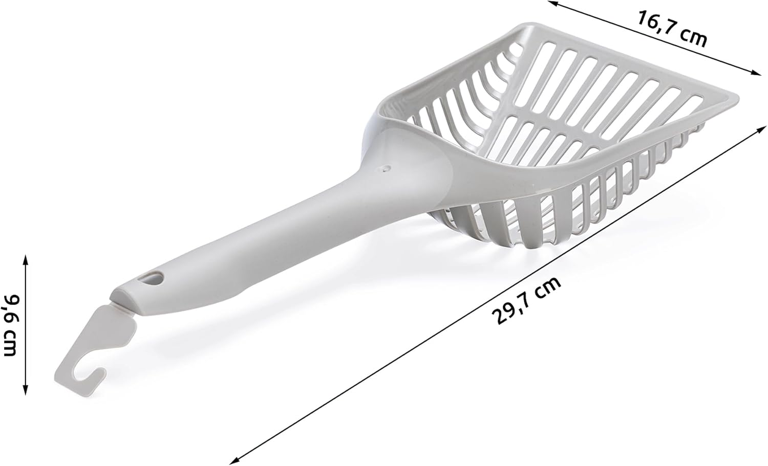 Karlie Handy Eco 522874 Cat Litter Scoop L 16.7 W 9.6 H 29.7 Cm Grey image number 4