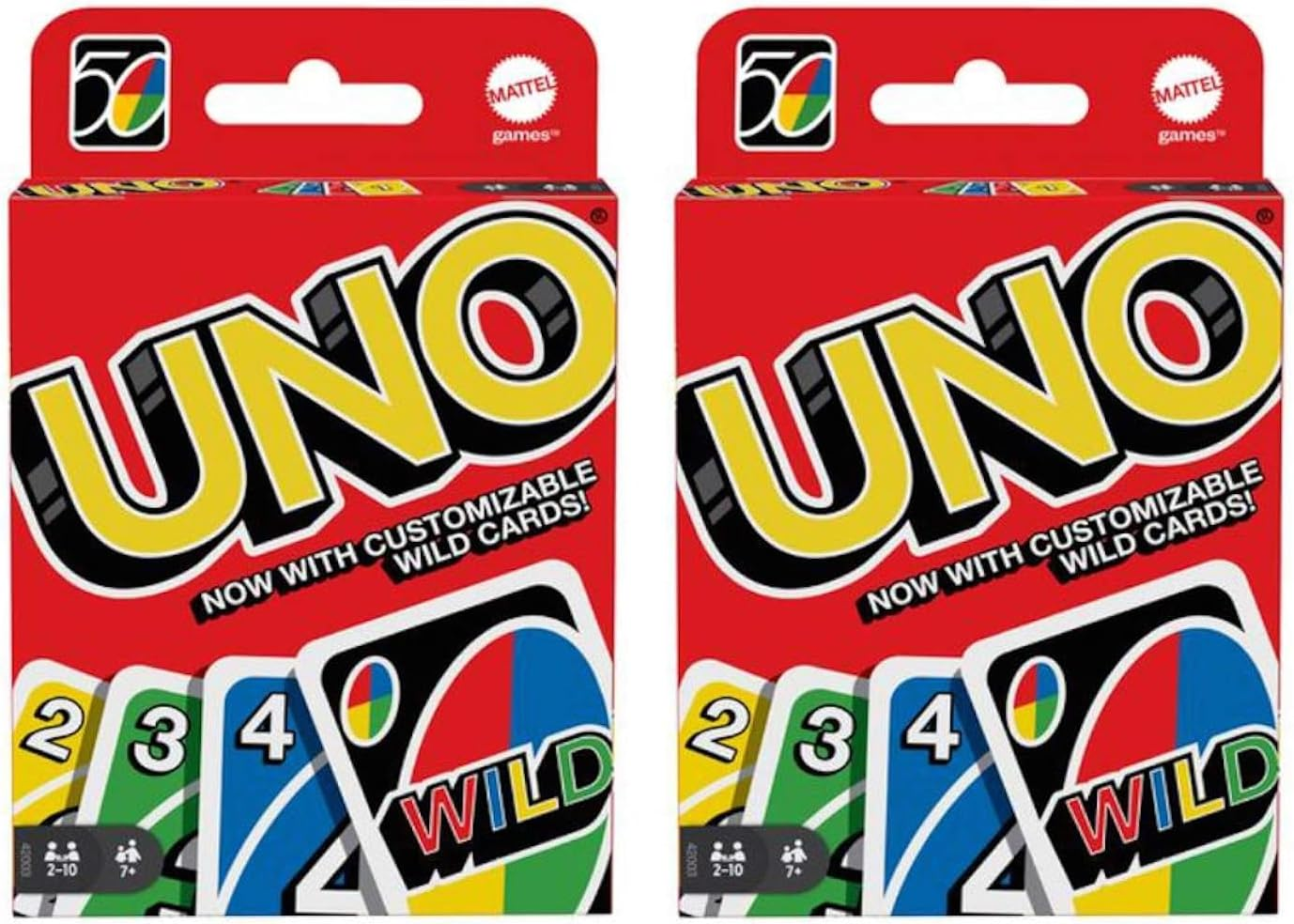 Mattel 4347154784 Uno Card Game 2 Pack, Red image number 2