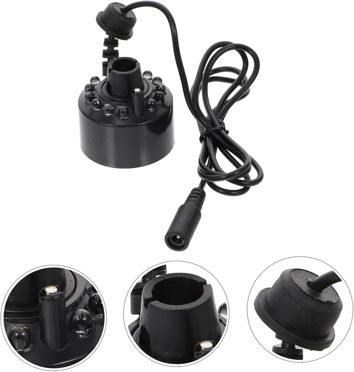 ULDIGI Mist Maker Fish Tank LED Mister Fogger Air Humidifier Lamp Fountains Fog Maker Humidifying and Cooling for Indoor Fountain Water Feature Office Plug and Play image number 6