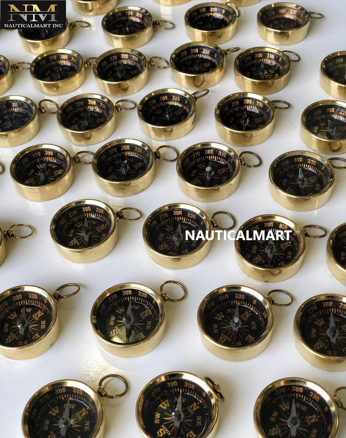 Vintage Mini Compasses Set Marine Collectible Nautical Gift Decor