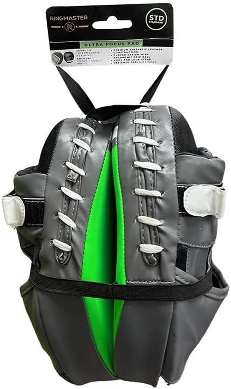 Ringmaster Ultra Focus Pad Curved - Grey/Fluoro Green image number 2