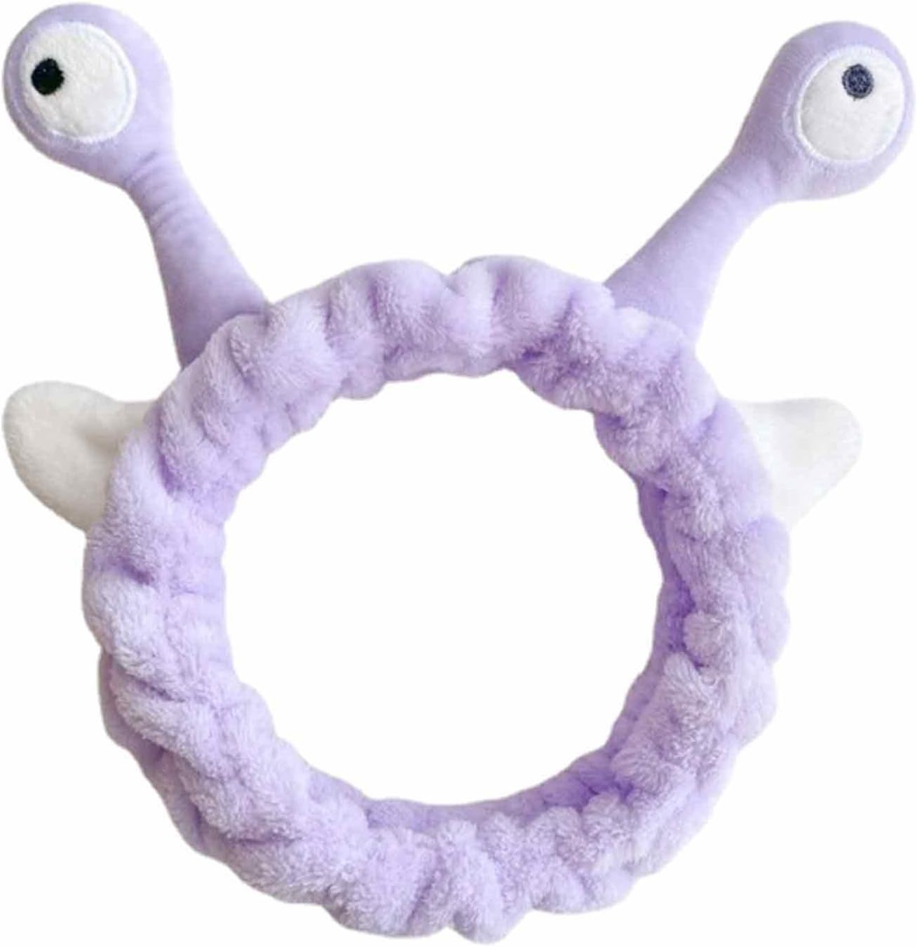 Face Wash Headband | Plush Snail Eyes Headband Spa Hair Bands | Elastic Skincare Head Band | Make up Headband Hair Accessories for Washing Face image number 5
