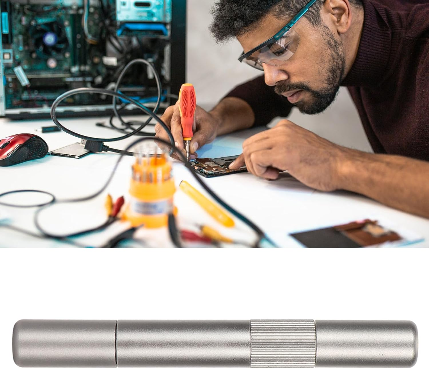 Adjustable Strength Phone Blasting Pen for IOS 12,11 with Rear Glass Camera Disassembly Tool image number 6