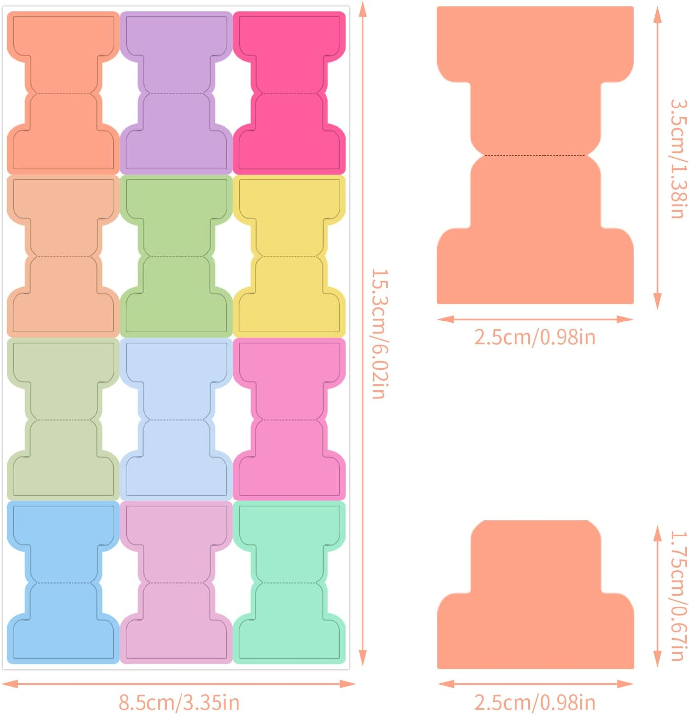 240 Pcs Sticky Index Tabs, 20 Sheets Sticky Notes, Colourful Index Tabs Index Flag, Double Sided Writable Index Tabs for Books, Notes, Reading Planing image number 2