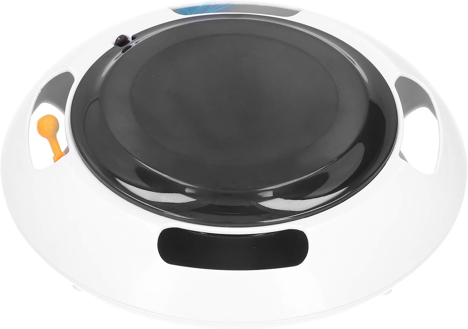 EVTSCAN Cat Kitten Turntable Toy, Feather Interactive Training Toys, Pet Electric Supplies, for Cat Hunting Training Exercise