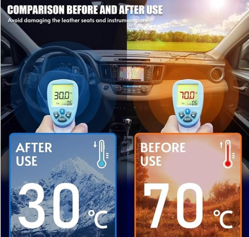 OTTO SHADES Patented Thick Windscreen Sunshade for Volvo XC60 2017-2025, 6-Layer Custom Fit, Maximum UV Protection & Heat Shield | Foldable Front Window Sunshade & Sun Visor Accessories image number 3