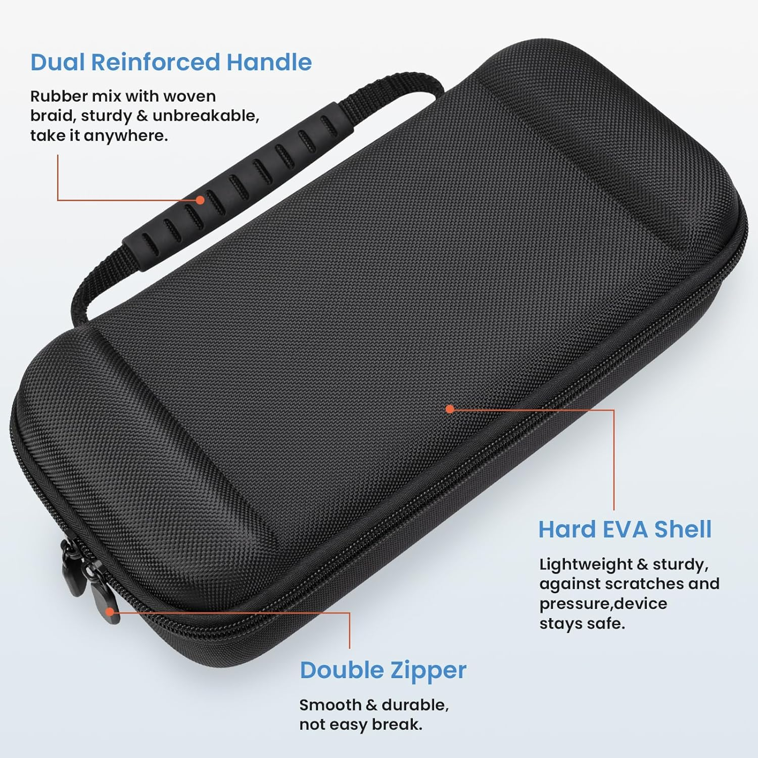 THRAU Nintendo Switch 2 Carrying Case Larger Capacity Hard Shell Travel Pouch with 2 Screen Protectors, Thumb Grips, 24 Game Card Slots for Switch 2 Console & Accessories (Larger Version) image number 4