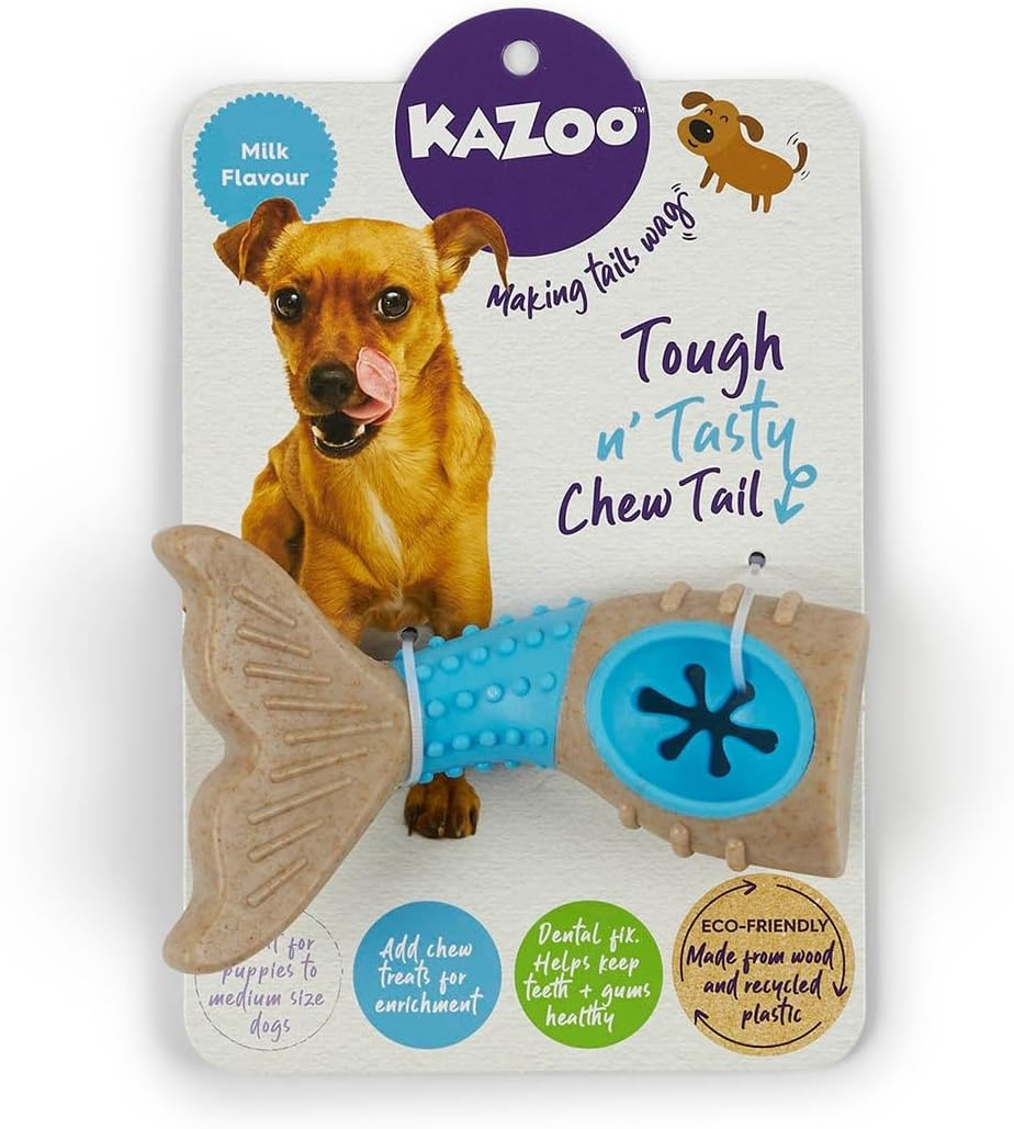 Kazoo Tough N' Tasty Milk Chew Tail Dog Toy