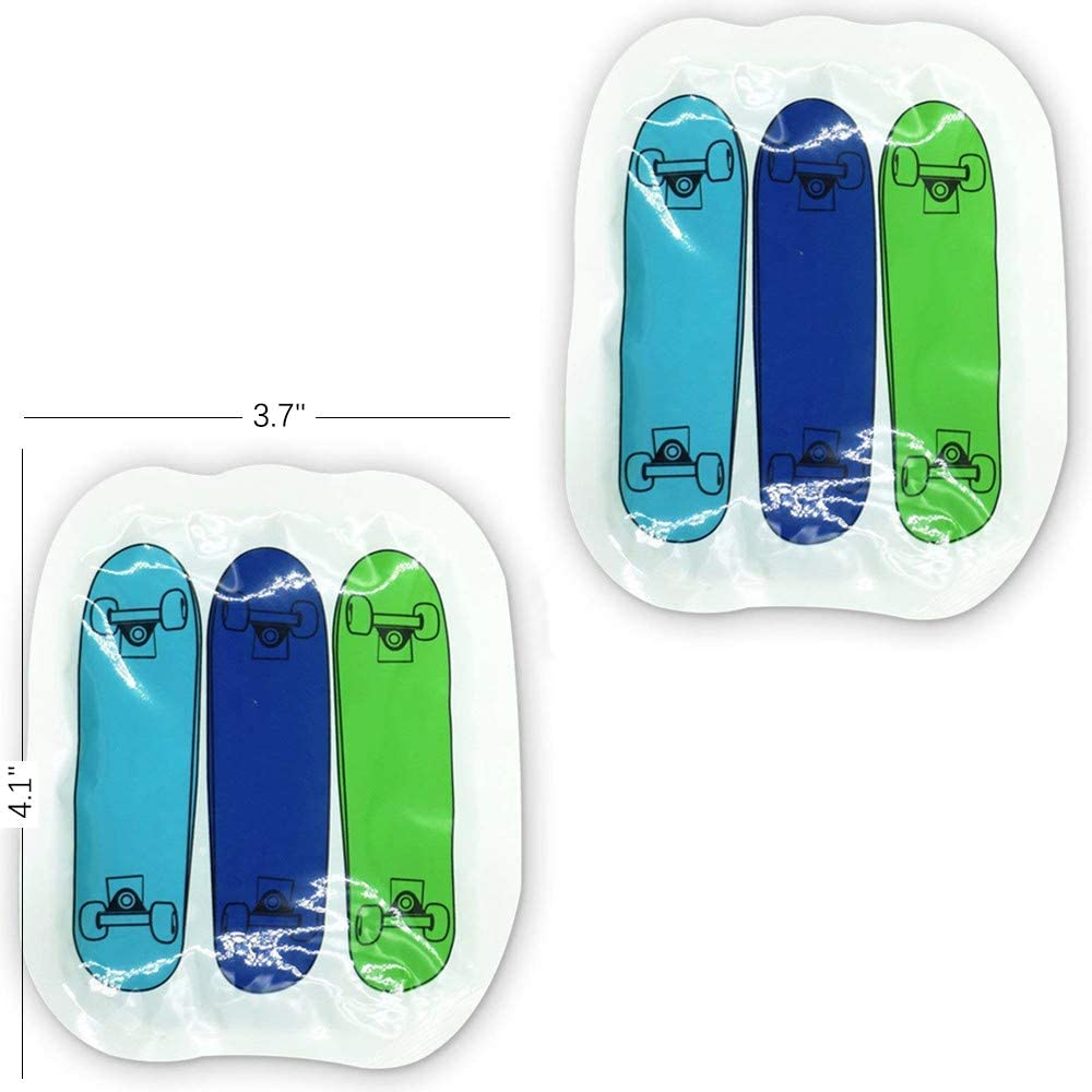 WORLD-BIO Kids Ice Pack for Boo Boos Injuries, Reusable Children'S Fun Cartoon Pack Pain Relieve for Teething, Headaches, Small round Cold Gel Pack Comfort for Breastfeeding, Post Surgery 10 Packs image number 1