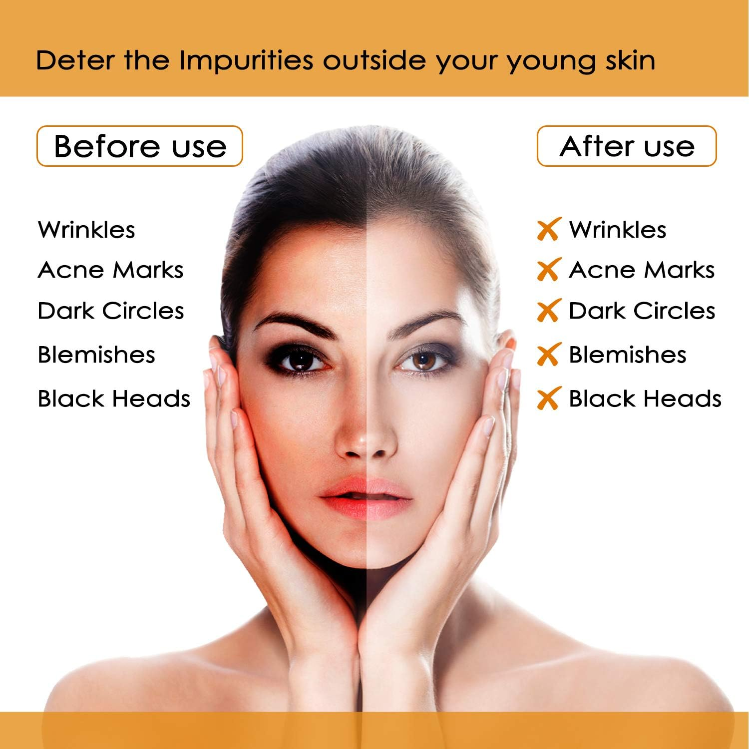 Papaya Fruit Facial Kit for Men, Women for Glowing Skin (250 Gm + 10 Ml) image number 3