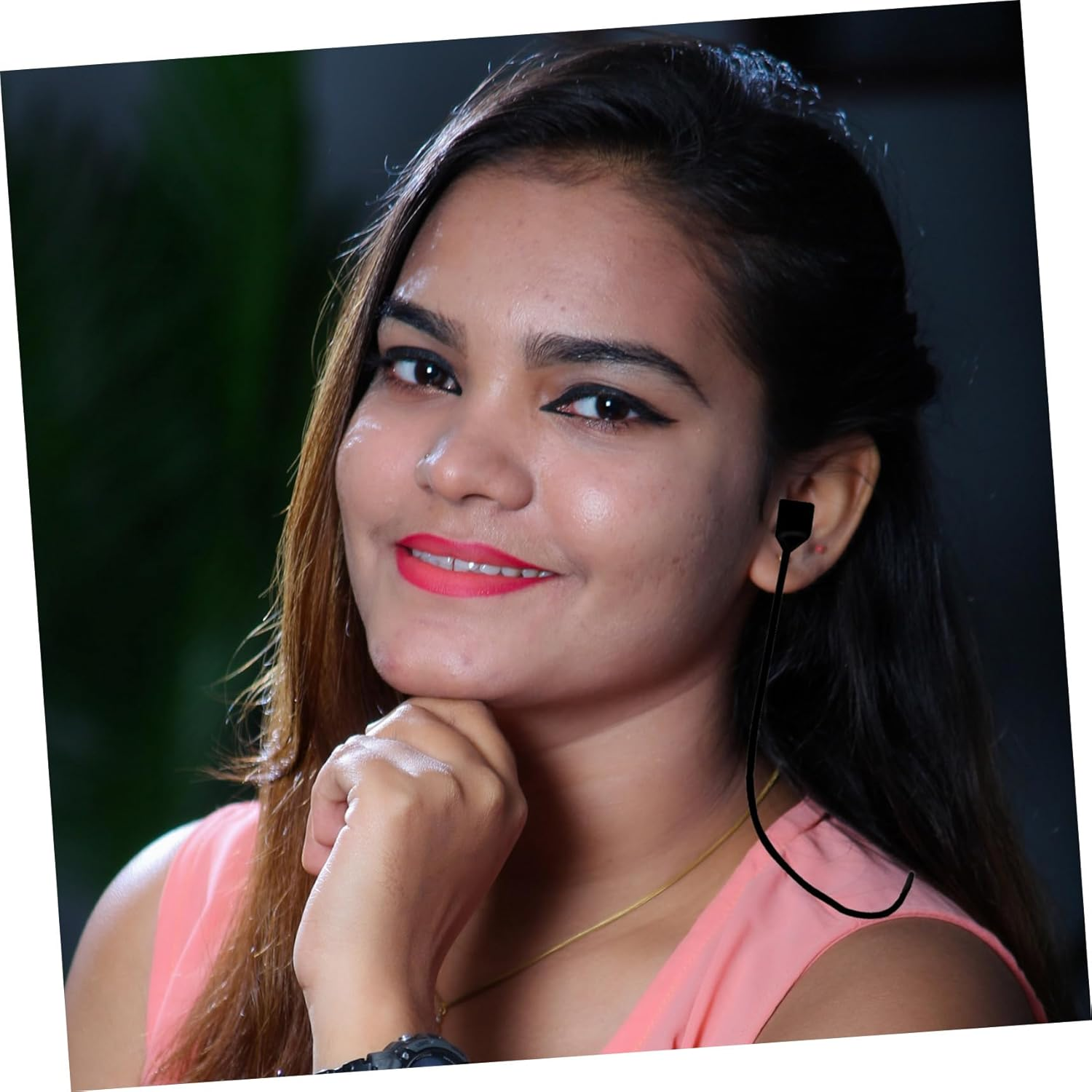 IWOWHERO 4Pcs Magnetic Anti-Lost Wireless Headset Lanyard Lightweight Silicone Earpiece Rope for Portable Neck Strap for Secure Carry and Easy Operation