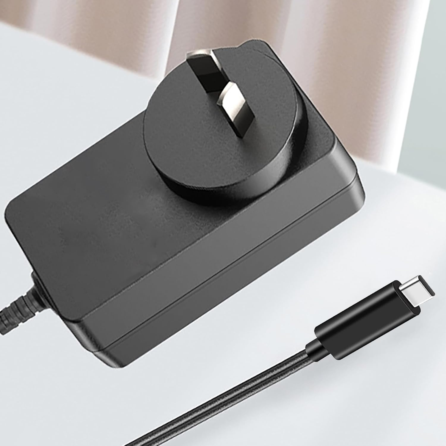 Tunghey 5V 3A USB C/Type-C Power Supply Adapter, 5 Volt 3000Ma Power Cord Adapter for Rasp-Berry Pi 4 Model B 1GB/2GB/4GB and More 5V 15W Office or Home Devices (1Pack) image number 5