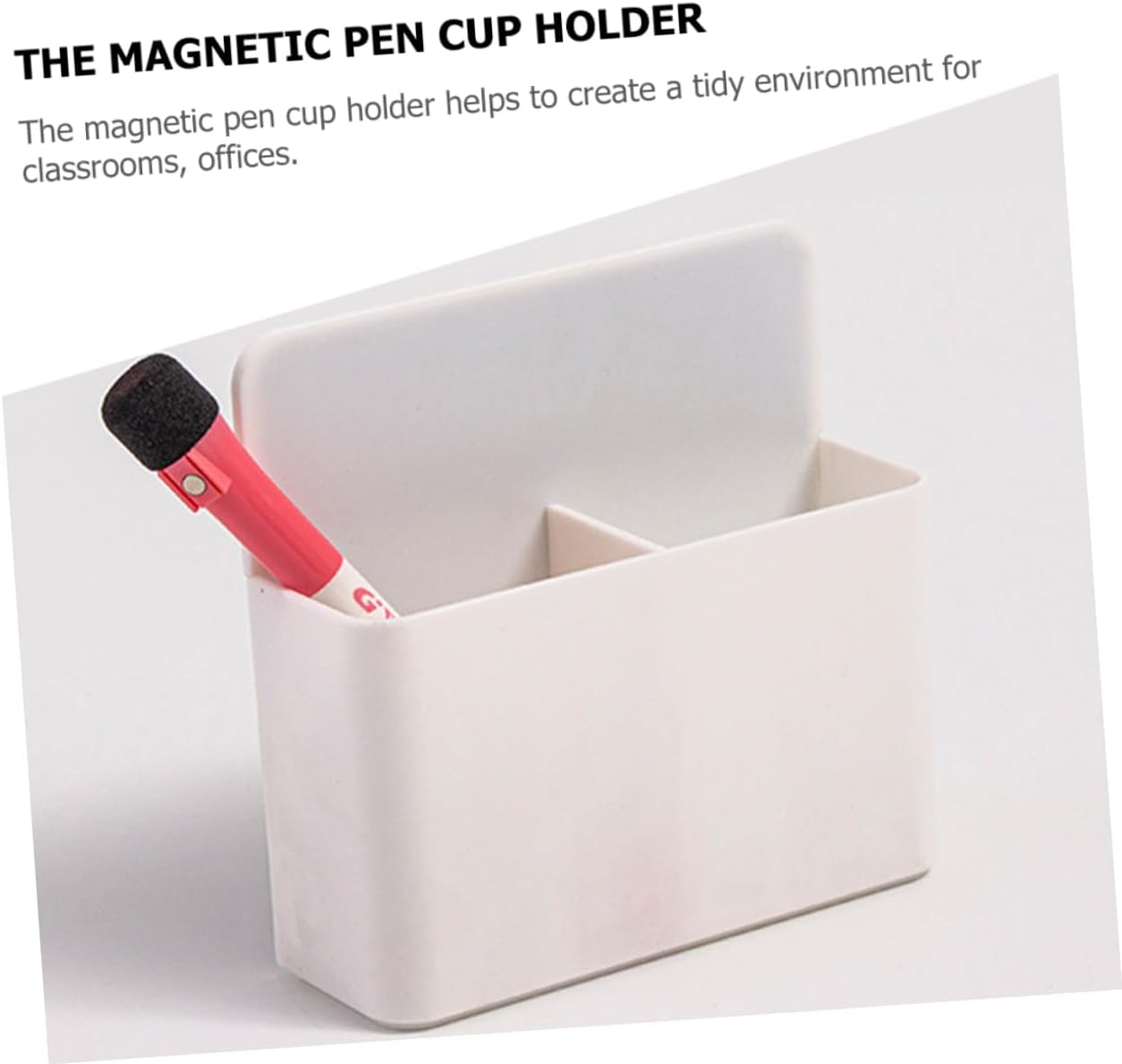 NUOBESTY Magnetic Whiteboard Marker Pen Organizer 3Pcs Set Marker Holders, Multipurpose Magnetic Pen Storage Case for Office and Home Desk Accessories image number 4