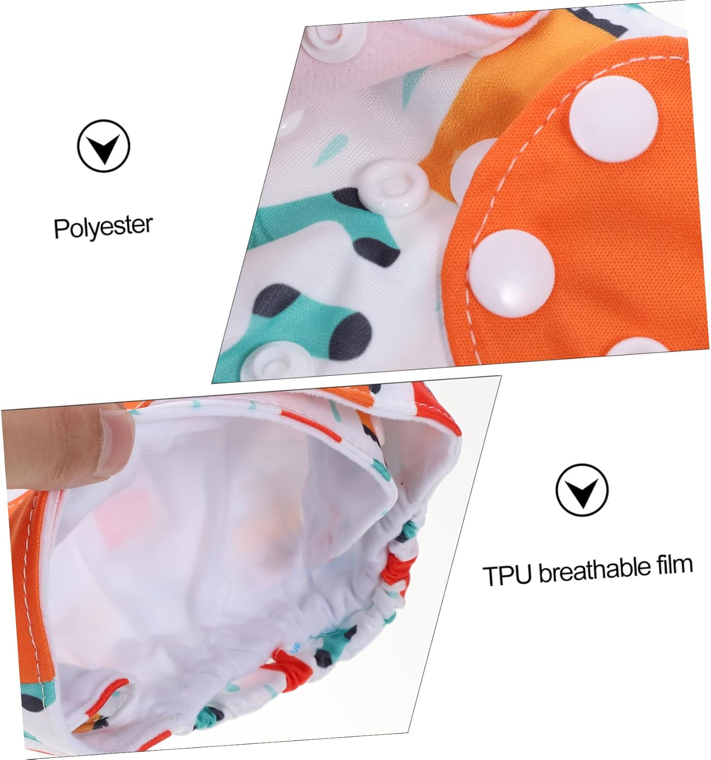 4Pcs Cloth Nappy Diaper Training Pants Learning Pants Breathable Washable for Comfort - Blue image number 6