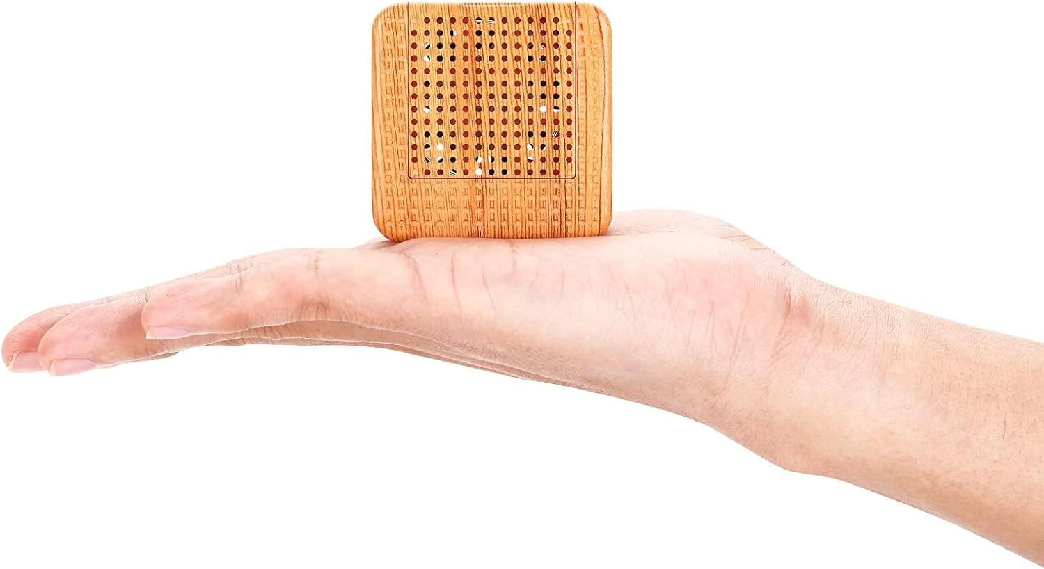 Wood Grain Portable Diffuser for Essential Oils - Car or Travel,Closet Smells Fresh,Mini Size, Quiet, Waterless, Re-Chargeable Battery or USB Wood Grain