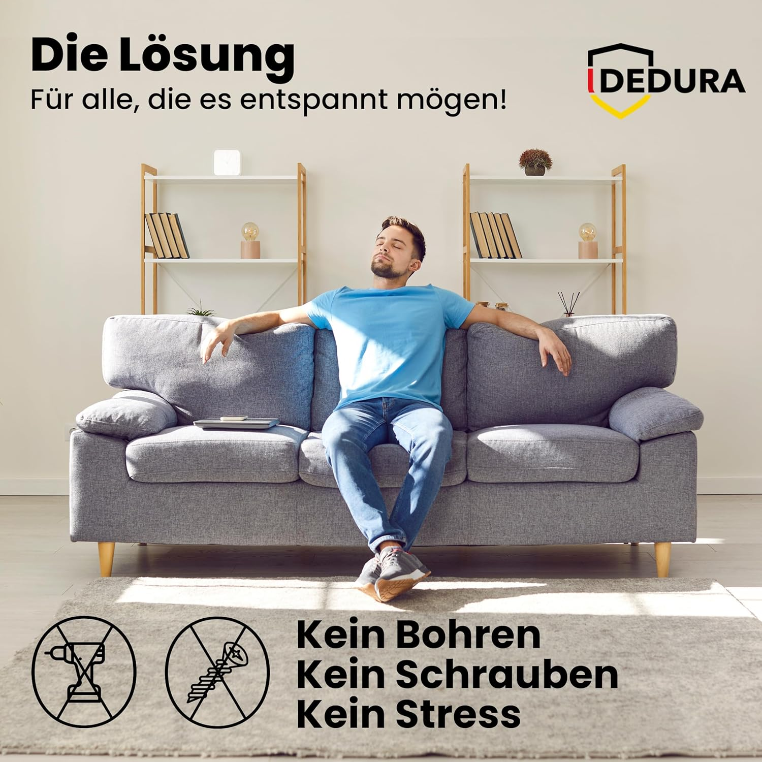 Smoke Detector Magnetic Holder Set of 8 with Extra Strong Adhesive Pads - No Drilling or Screws - Magnetic Holder Suitable for All Standard Smoke Detectors and Fire Alarms - Self-Adhesive Attachment image number 3