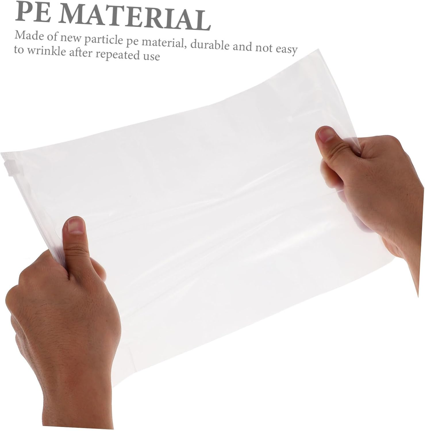 SHERCHPRY 100Pcs Clothes Pants Plastic Storage Bags Travel Storage Bags Packing Pouch for Travel Laundry Suitcase Clothing Organizer Seamless Sealed image number 4