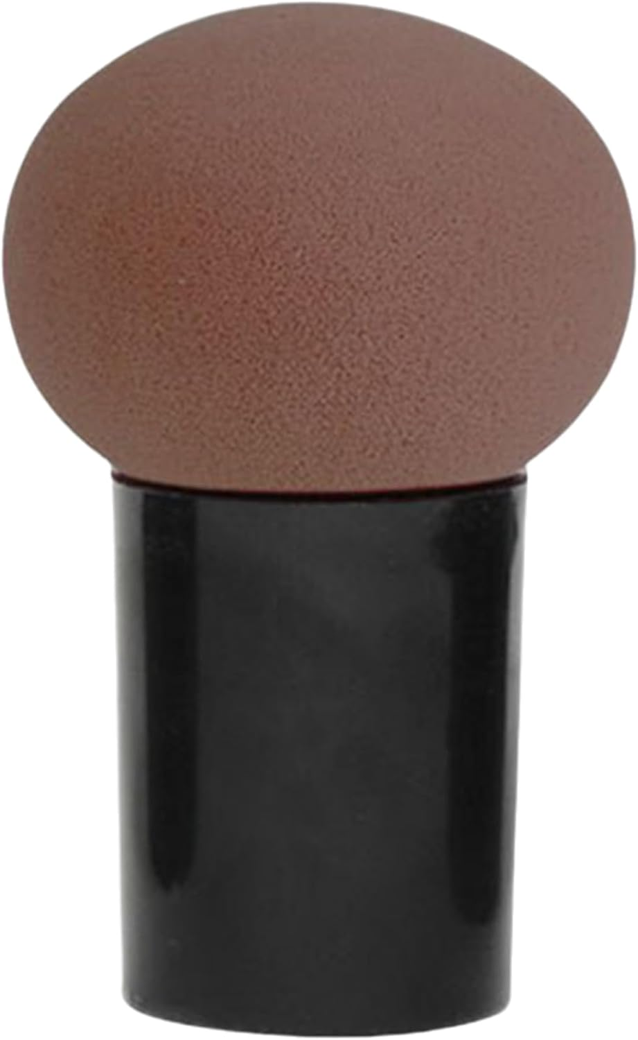 Raenseen Soft Mushroom Head Makeup Sponge with Handle for Liquid Foundation Cream Blush Air Cushion Powder Puff Blending Tool 1 Piece Black One Size
