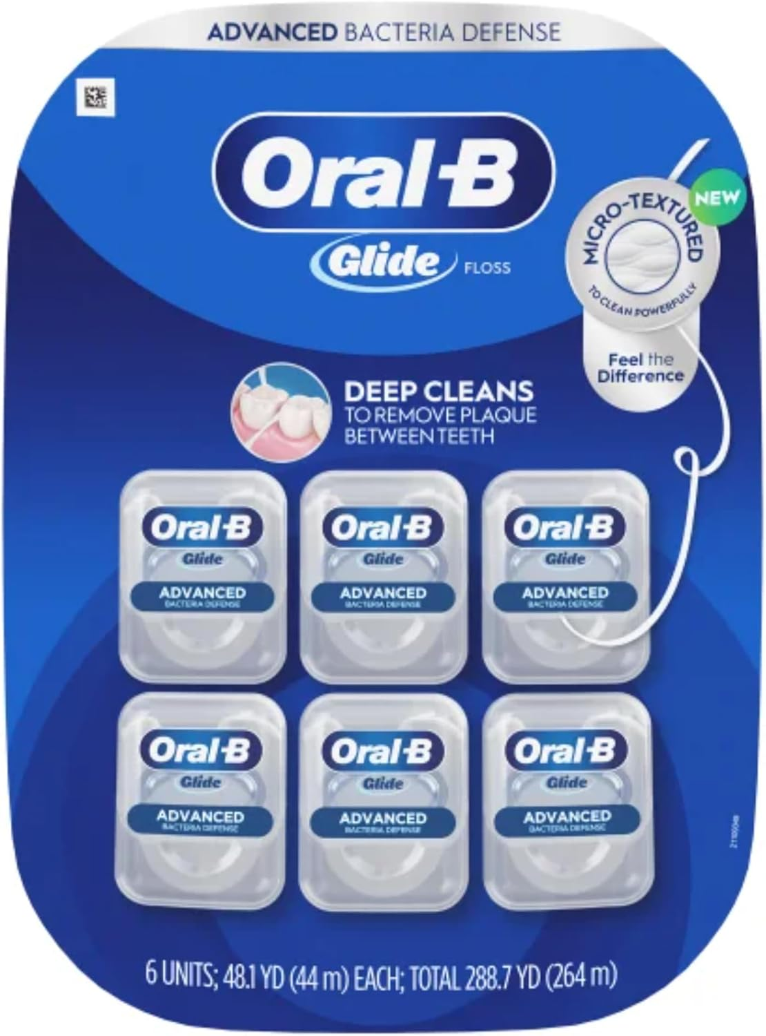 Oral-B Glide Pro-Health Advanced Floss, 43.7 Yards (Pack of 6) image number 2