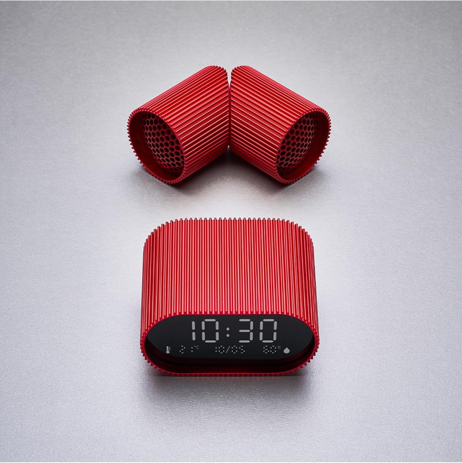 Lexon Ray Set of Magnetic Bluetooth Speakers, Red image number 2
