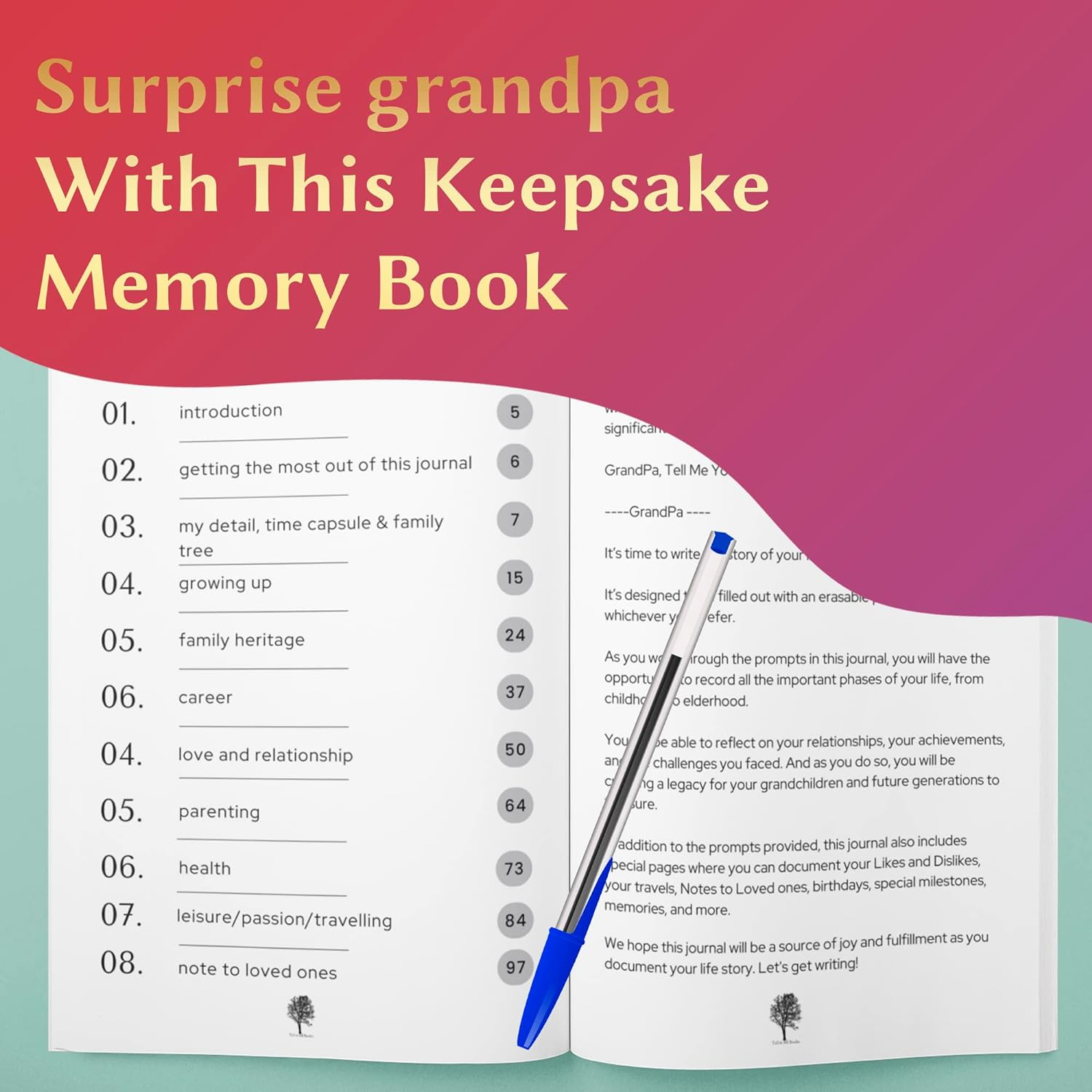 Grandpa, Tell Me Your Story: a Grandfather'S Guided Journal and Memory Keepsake Book image number 5