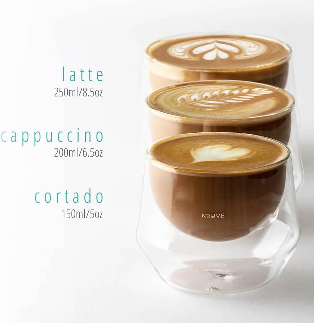 Imagine Handmade Double-Walled Milk Glasses 200 Ml Cappuccino Pack of 2 image number 2