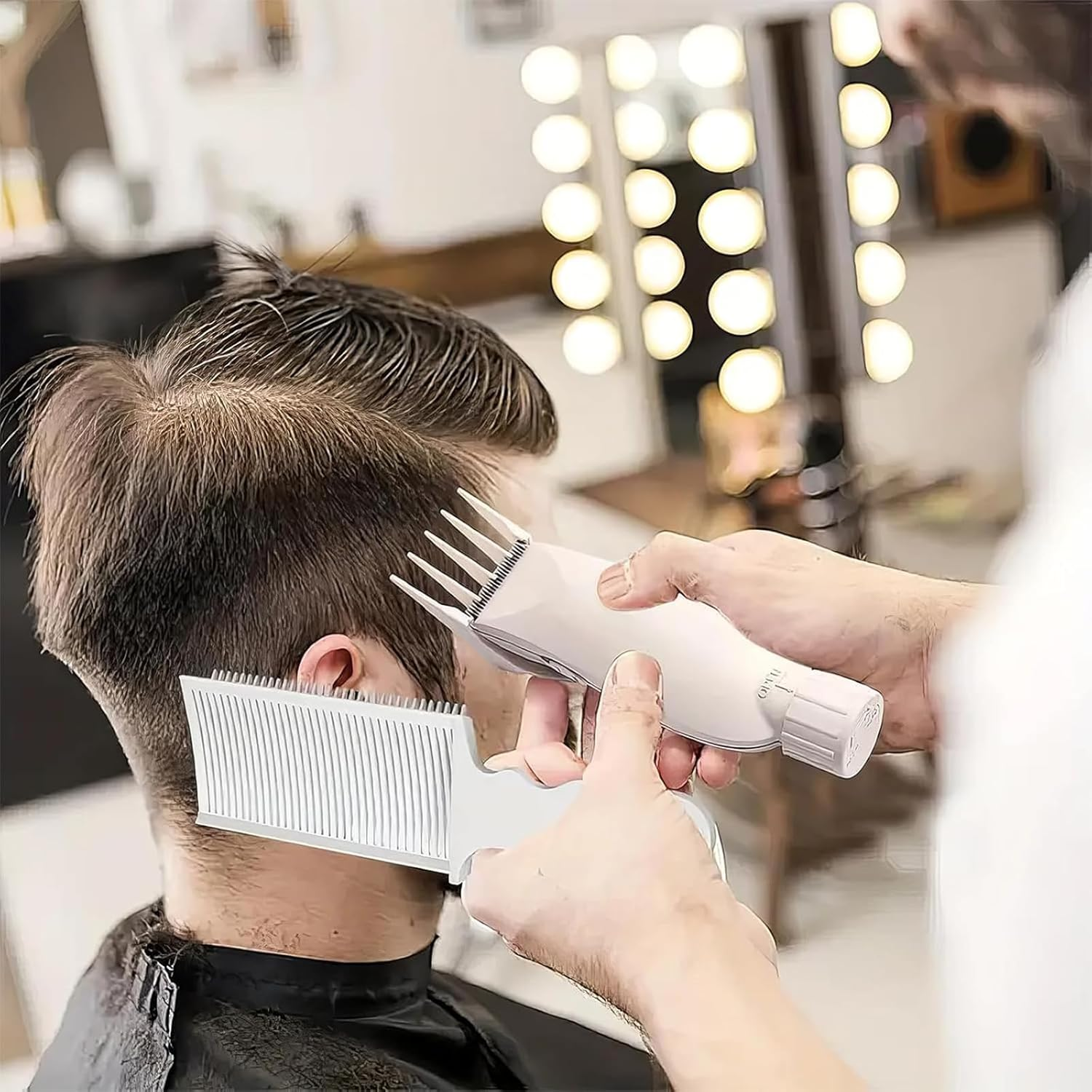 Itadaku 3-Pack Fade Comb Set, Curved Fade & Positioning Comb for Beard Styling, Sideburns, and Men'S Hairstyles, Professional Hair Cutting Tool for Home, Salon, and Barbershop Use image number 5