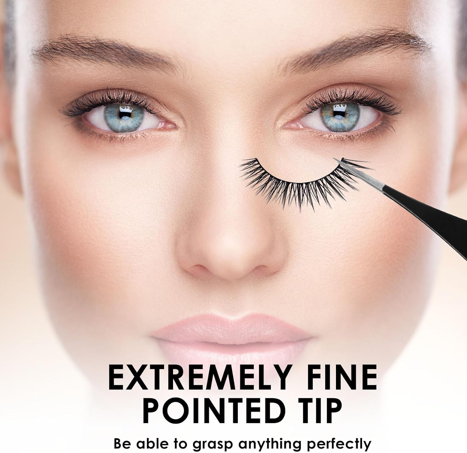 Ozgrove Fine Point Precision Tweezers, Needle Nose Tweezer for Nose Tip Eyebrows Lash Chin Hair Splinter Ticks Facial Ingrown Hair Removal Women and Men, Black 2 Pcs image number 6