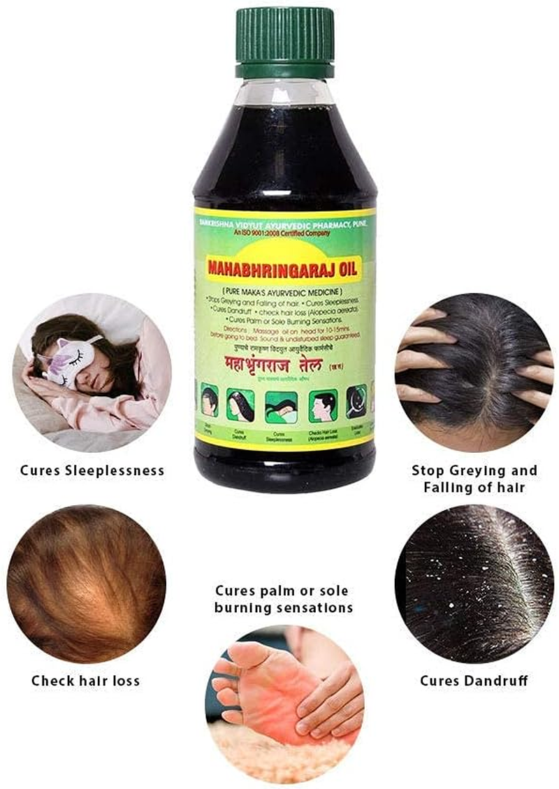 Mahabhringraj Ramakrishna Pharma Scalp Massaging Oil, 100 Ml image number 3