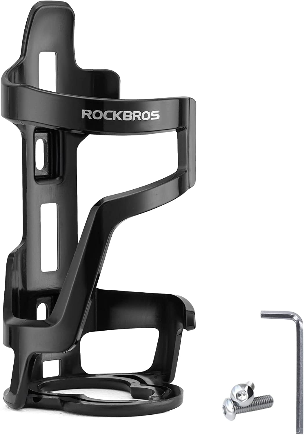 ROCKBROS Bike Water Bottle Holder Lightweight Bottle Cage Slide Entry Bicycle Cup Holder Adjustable Drink Holder Rack for MTB Road Bike