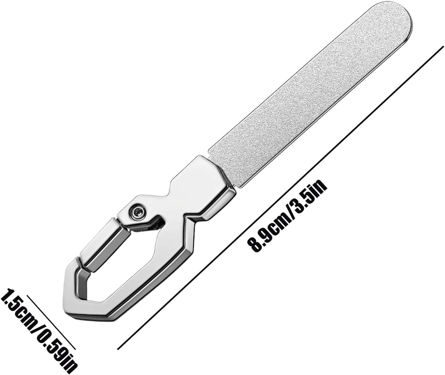 Metal Nail File | Portable Manicure Nail File | Fingernail Care Accessories, Stainless Steel Toenail Grinding Tool for Men Women image number 6