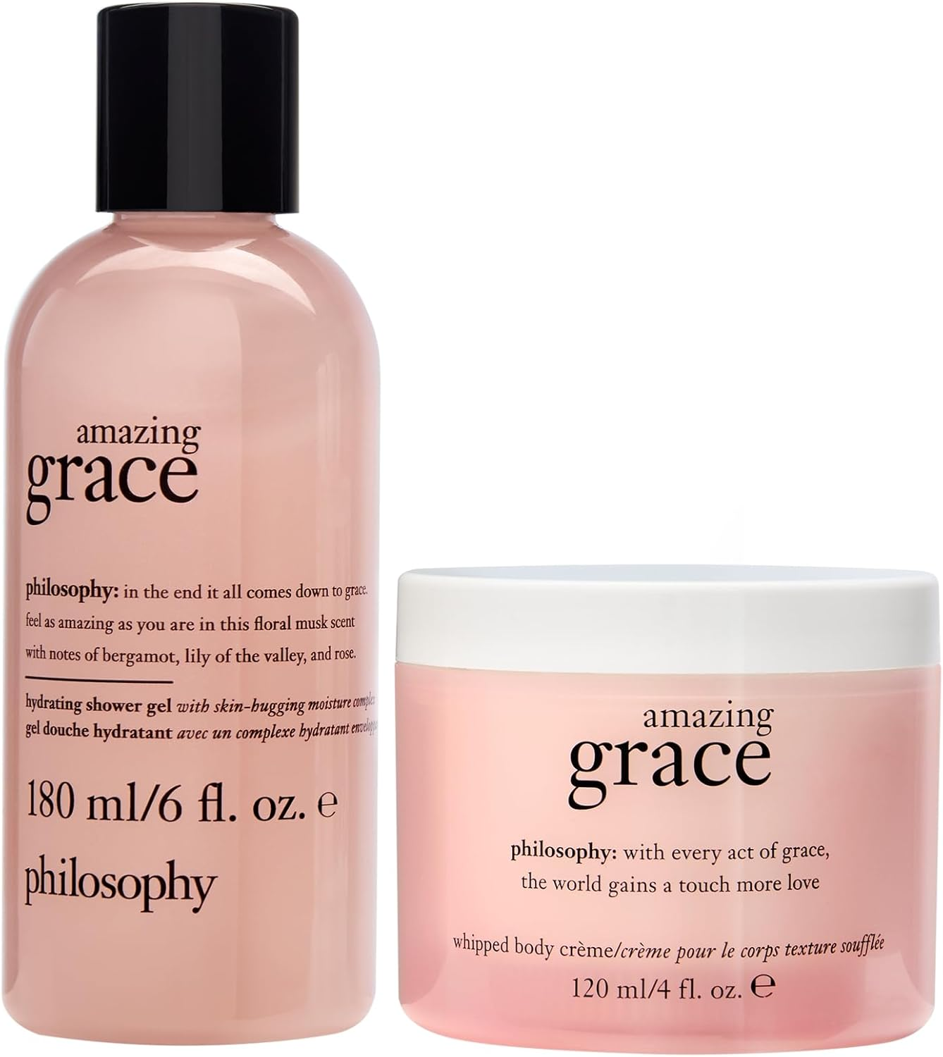 Philosophy You'Re so Amazing Gift Set - 2-Pc. Amazing Grace Hydrating Shower Gel (6Oz) & Whipped Body Cr&egrave;me (4Oz) - Moisturizing Bath & Body Duo for Women image number 2
