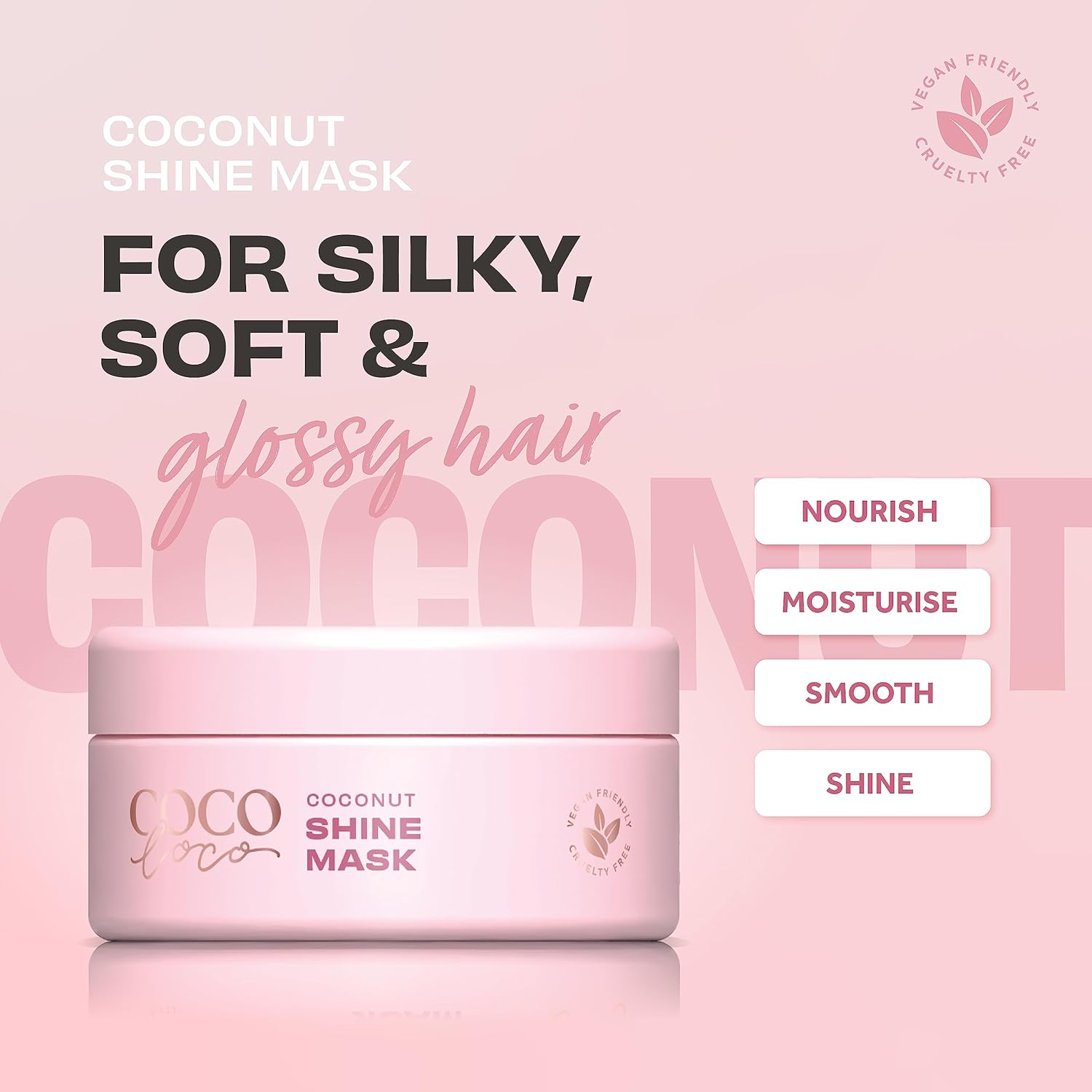 Lee Stafford Coco Loco Coconut Shine Mask 200 Ml image number 3