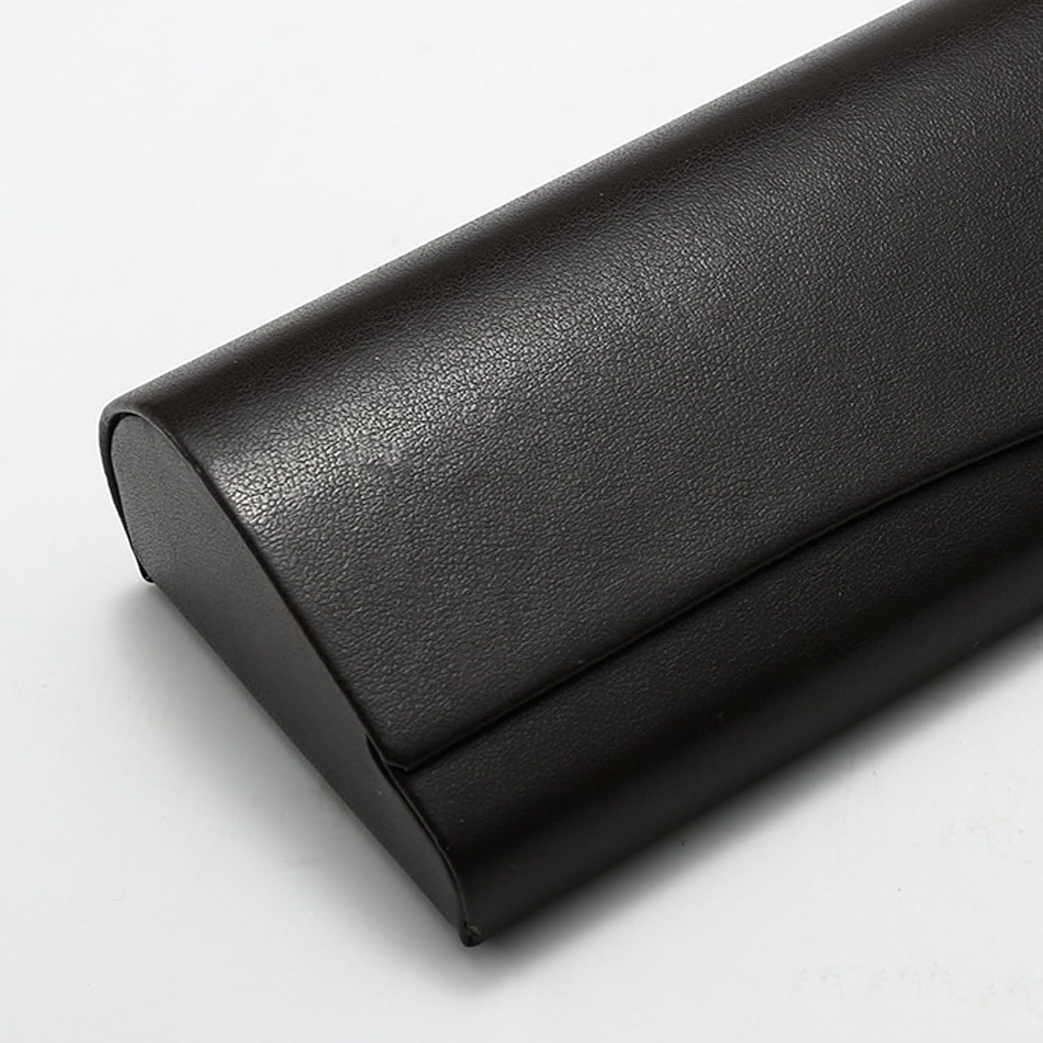 Lopsity 2PCS Eyeglass Case Hard Shell Sunglass Case Eyeglass Case Portable Lightweight PU Leather Case for Men Women with Cleaning Cloths image number 4