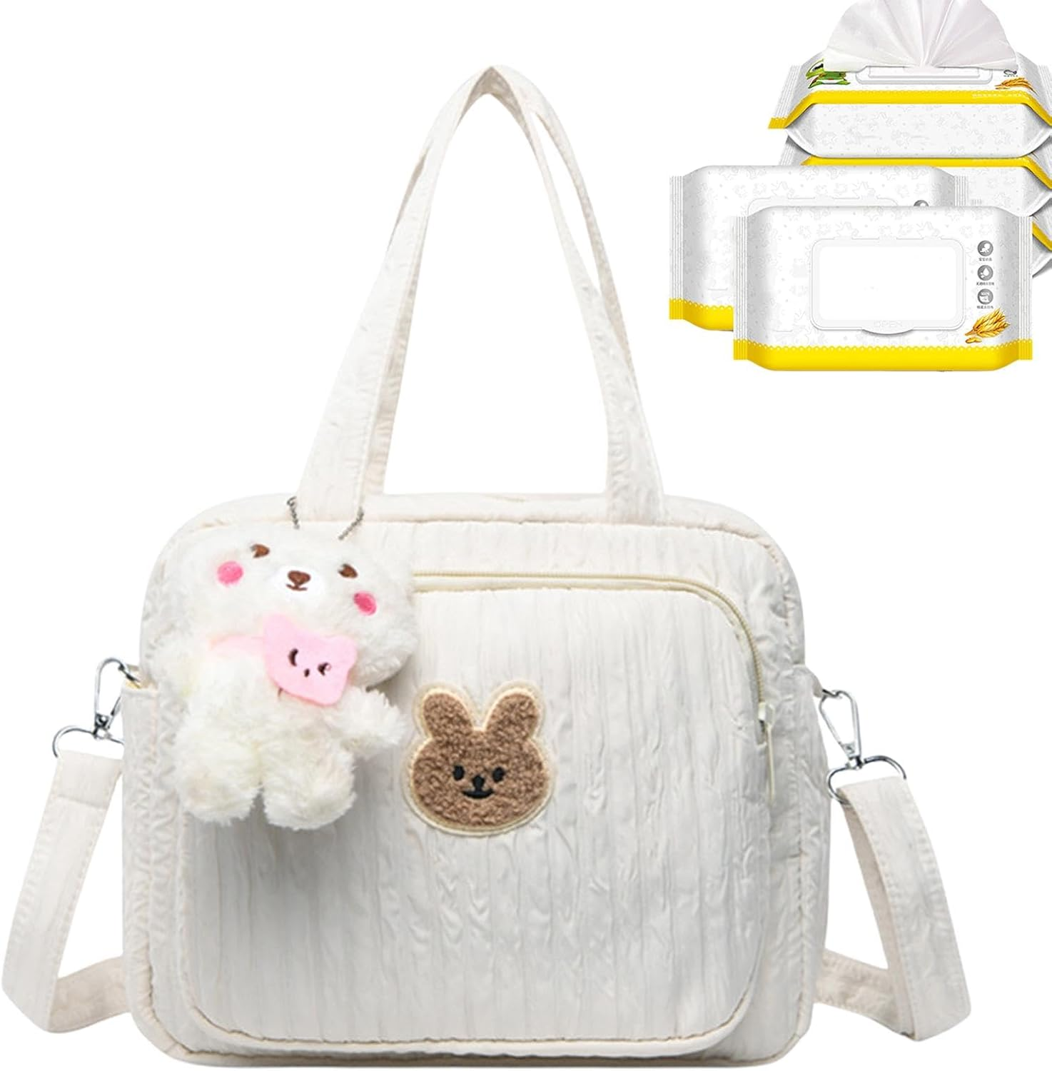 Diaper Bag, Multi Compartment Diaper Bag, Portable Mom Bag, Large Capacity Diaper Bag for Travel, Diapers, Boy