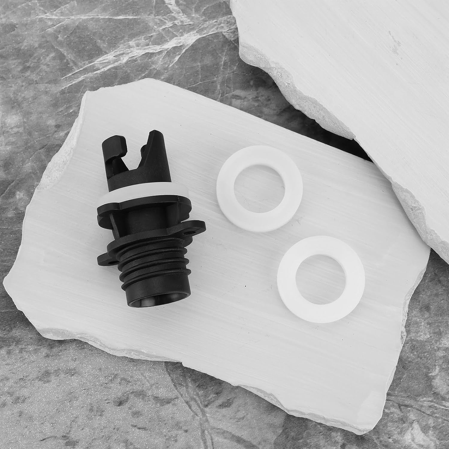 OTOTEC 2PCS Paddle Board Pump Adapter with 3 Size Washers for Connecting to a Paddle Board Air Compressor Compatible with Halkey-Roberts 0.8X2.13Inch image number 3