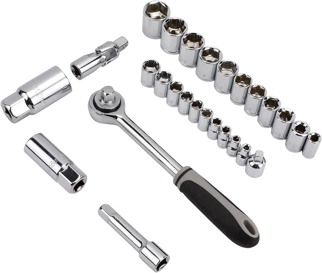 Amazon Basics 131-Piece General Household Home Repair and Mechanic'S Hand Tool Kit Set image number 5