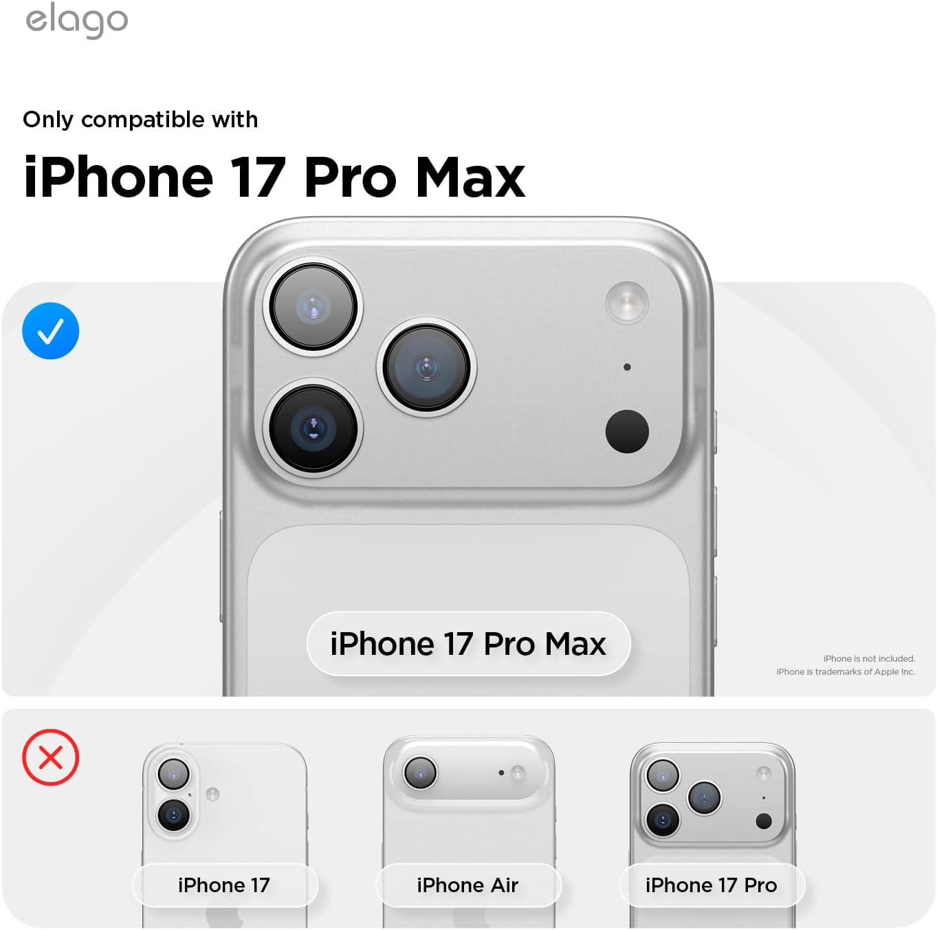 Elago Magnetic Ridge Case Compatible with Iphone 17 Pro Max Cover 6.9", Premium Magnetic Silicone Case - Compatible with Magsafe, Liquid Silicone Material, Protective, Shockproof, Slim (Stone) image number 7