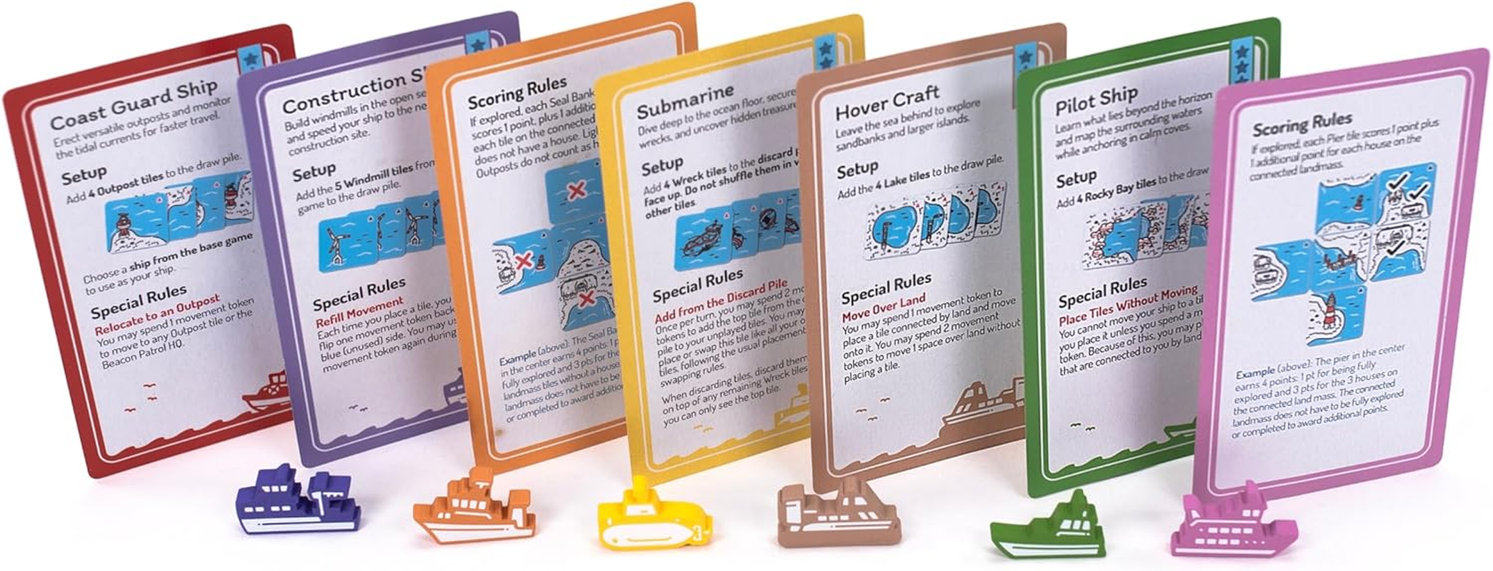 Pandasaurus Games Beacon Patrol: Ships & Shores Board Game - 6 Players image number 2