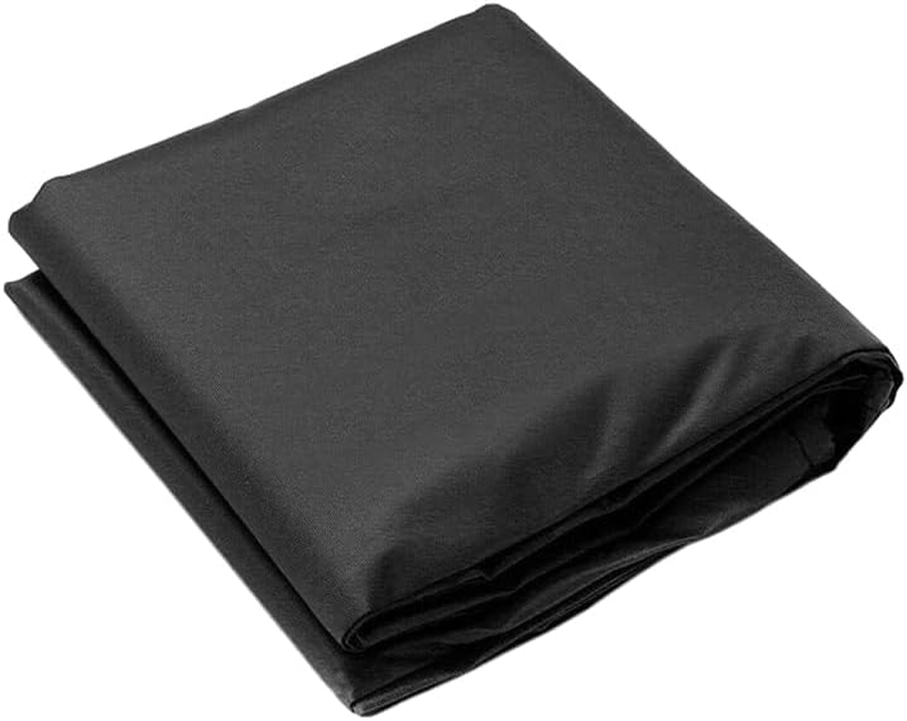 NUZAMAS round Fire Pit Cover 102X46Cm Waterproof Dust-Proof Outdoor Garden Patio Protective Cover with Drawstring Patio Fireplace Cover for Stove Black image number 3