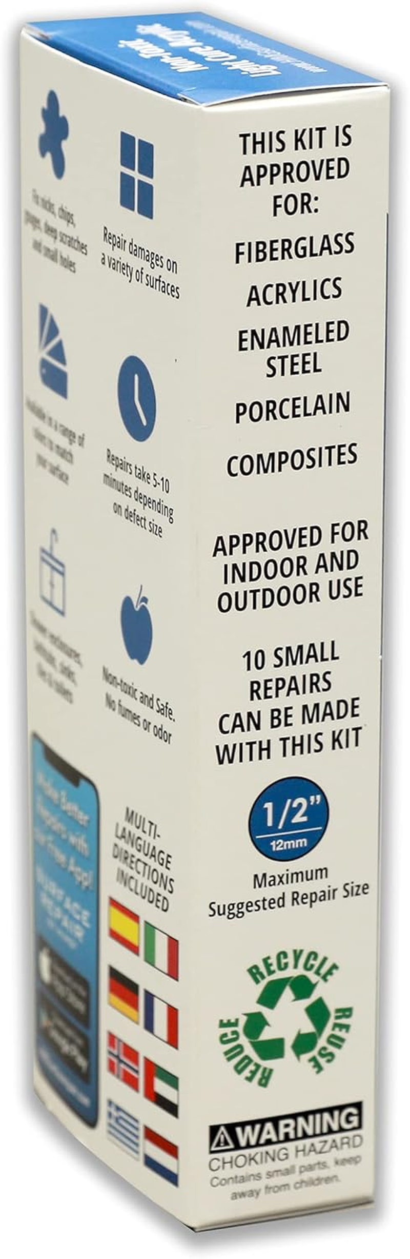 HIMG Bathtub & Shower Pan Repair Kit, Compatible with Kohler White image number 5