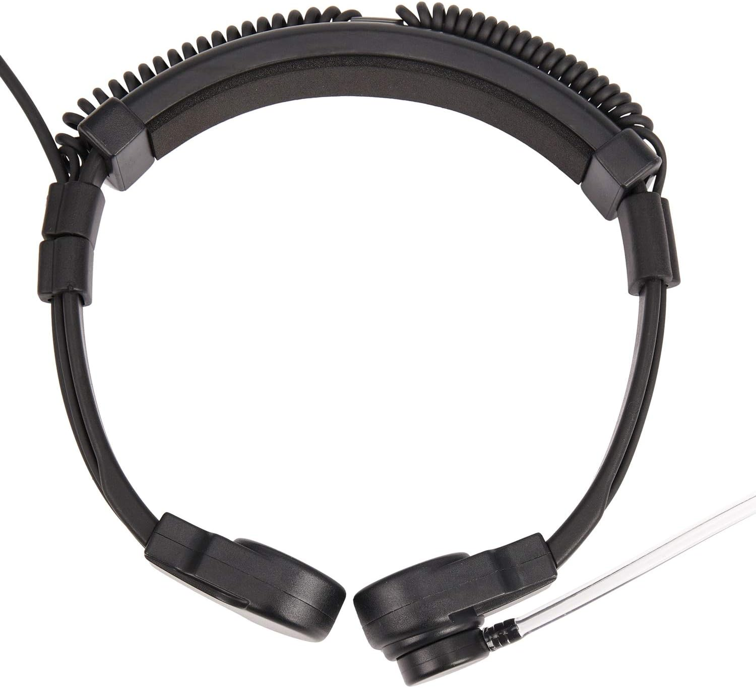 Bjworeye 3.5Mm Adjustable Throat Mic Microphone Covert Acoustic Tube Earpiece Headset with Finger PTT for Android Mobile Phone image number 5