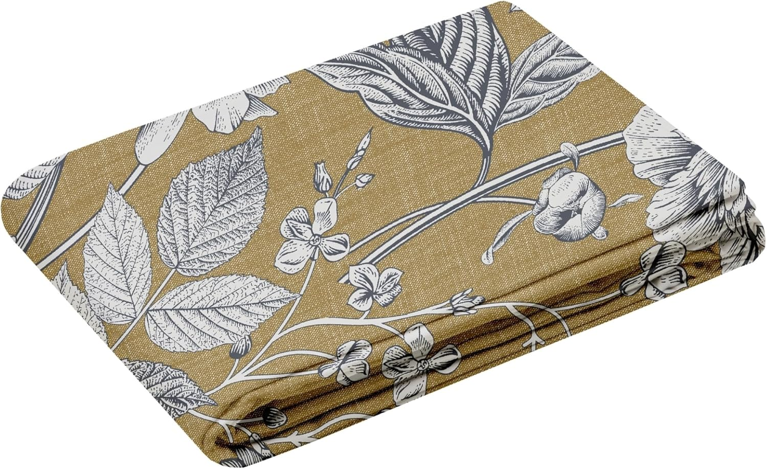 STOF - Duvet Cover &ndash; Size 140 X 200 Cm &ndash; Cotton Percale Quality &ndash; 100% Oeko-Tex Certified Cotton &ndash; Gold &ndash; Yellow &ndash; Hyacinth Model &ndash; Bed Linen &ndash; Single Bed &ndash; Classic &ndash; Charming image number 5