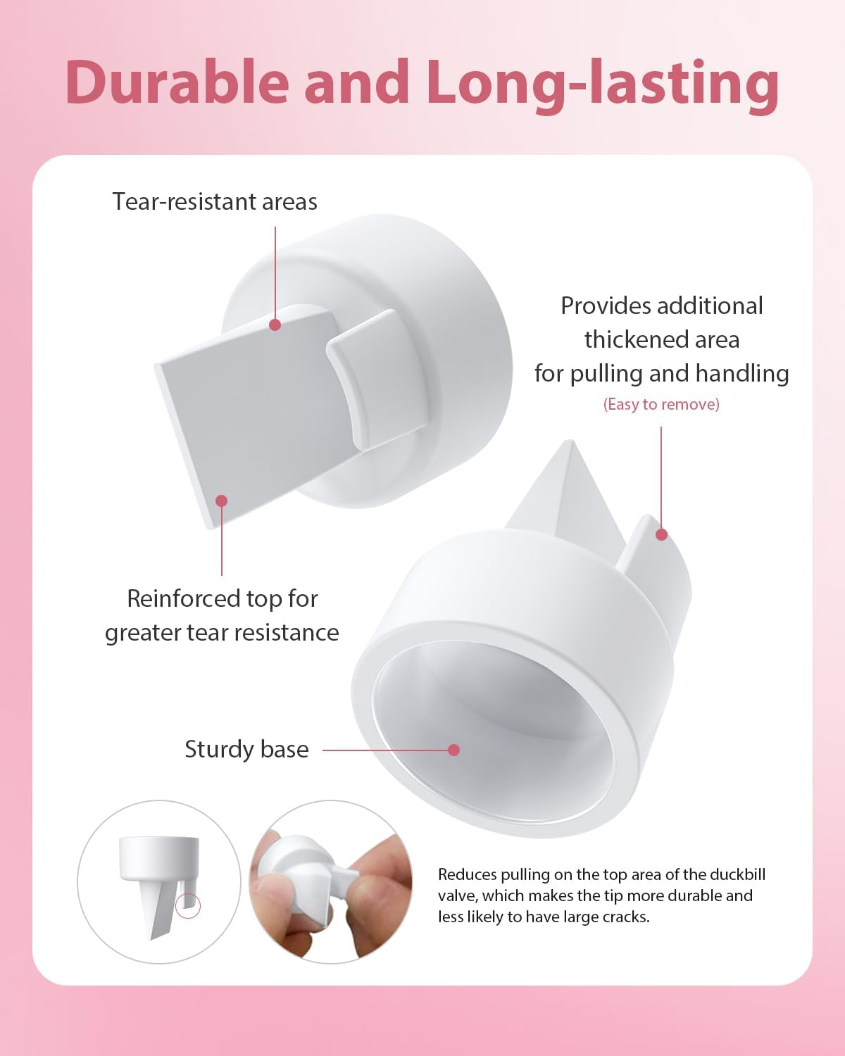 Breast Pump Parts Compatible with Spectra S1/S2/9 Plus, Not Original Accessories, Full Set Replacements Include 24Mm Flanges, Valves, Backflow Protectors (Duckbills Included), Tubings and Bottles image number 5