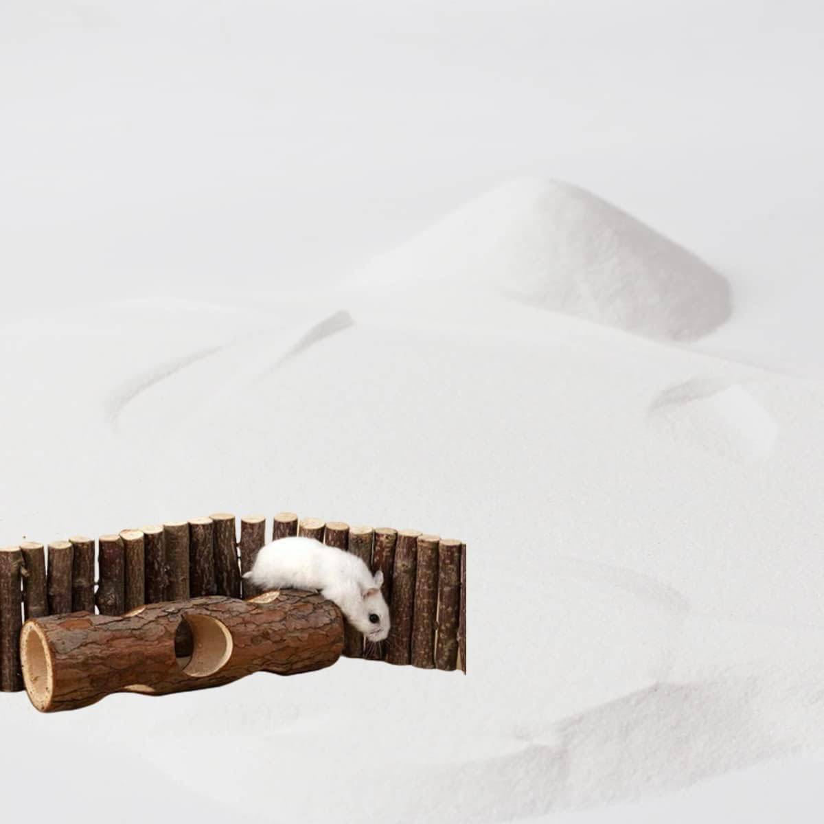 JFWOD Hamster Bath Sand, 7.7Lb Dust Free Desert Sand or Potty Litter Sand for Hamster Chinchillas Gerbil Syrian Mice Small Animals - Beige image number 7